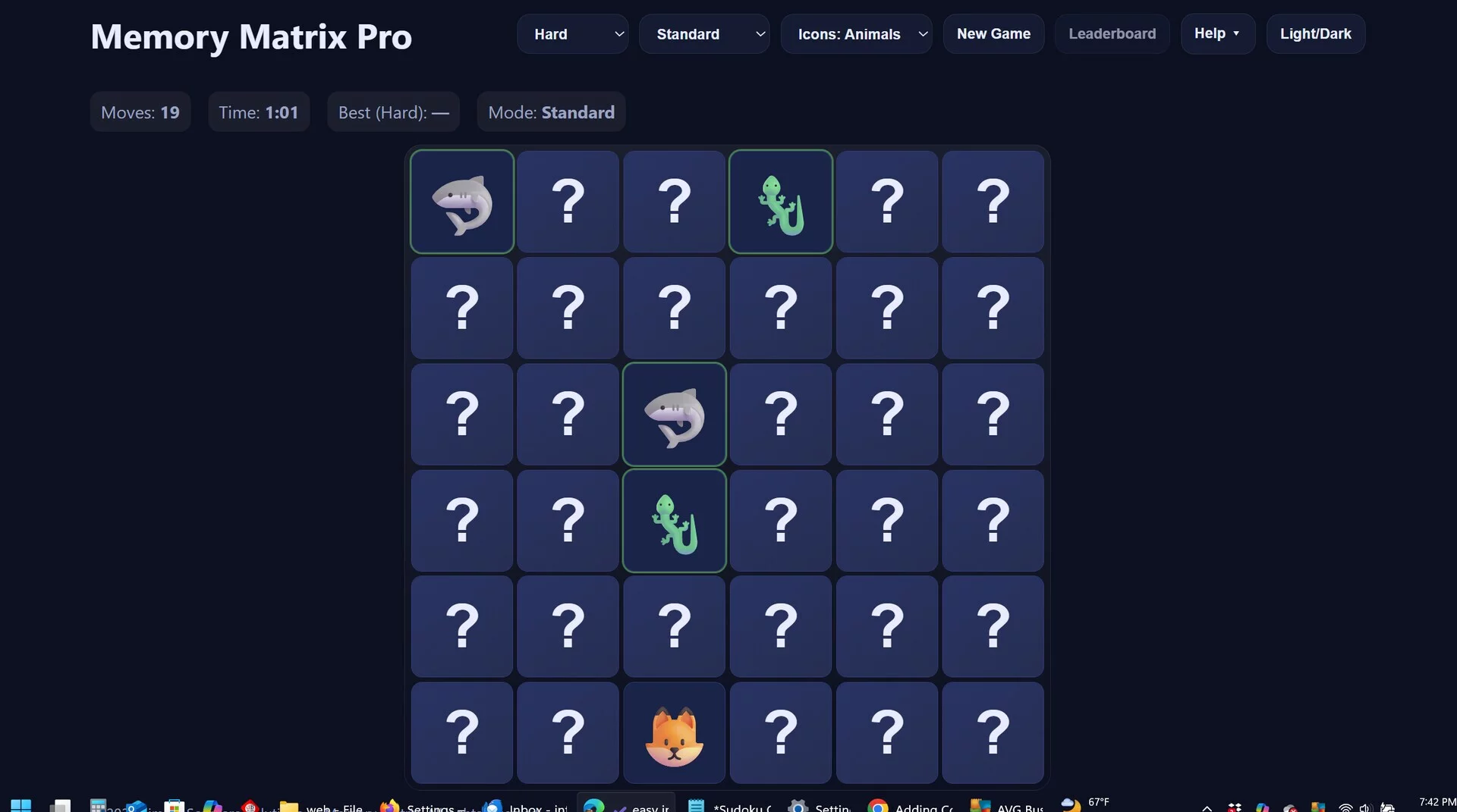 Изображение игры: Memory Matrix Pro