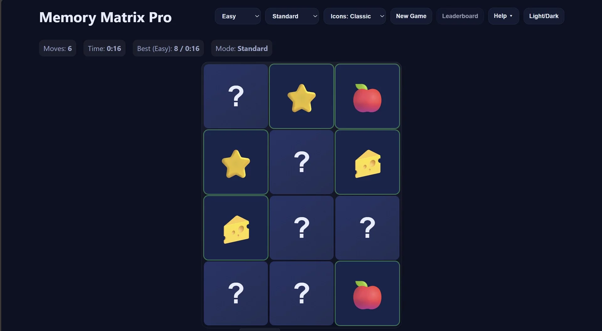 Изображение игры: Memory Matrix Pro