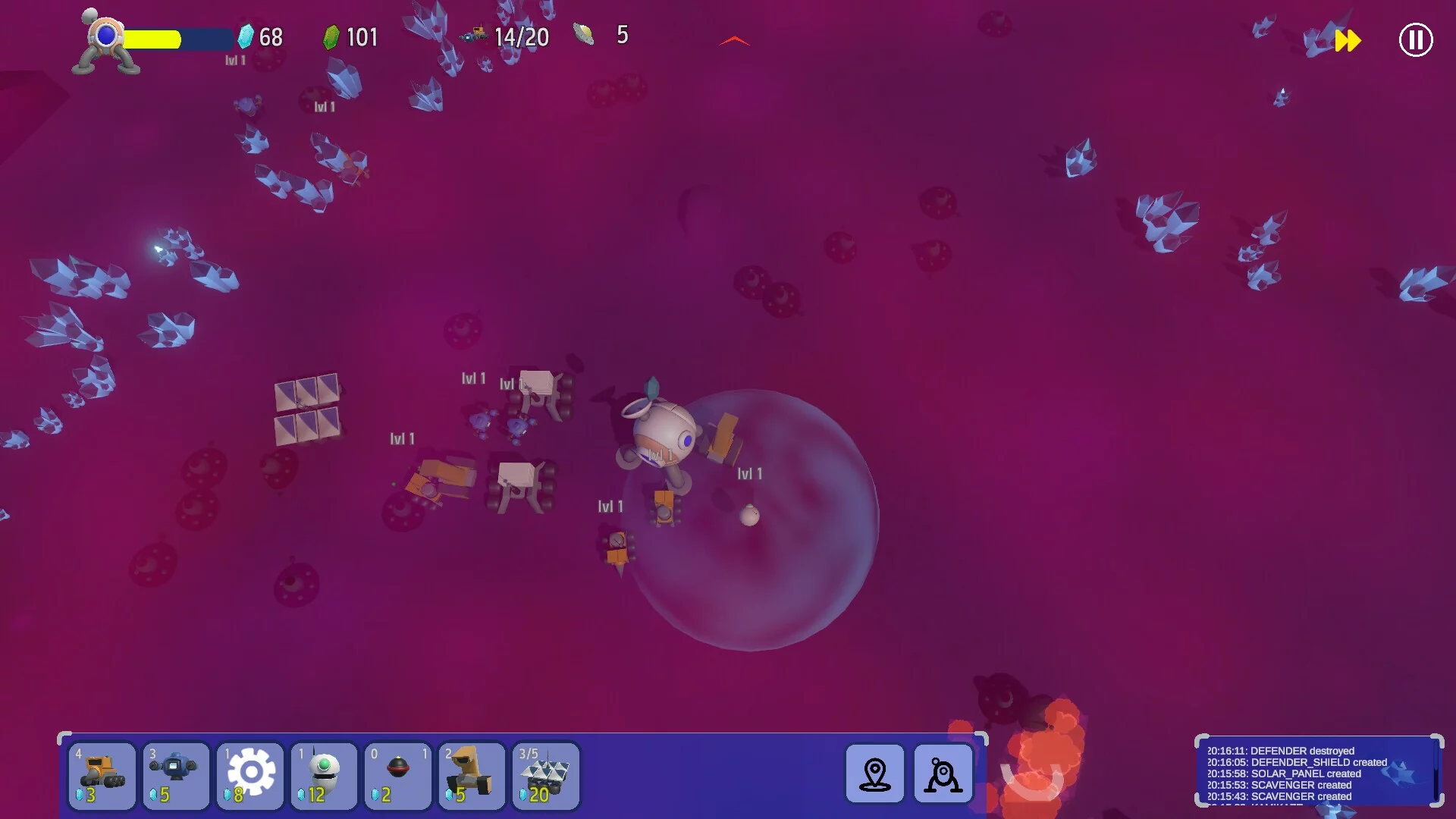 Изображение игры: Space Base Defense
