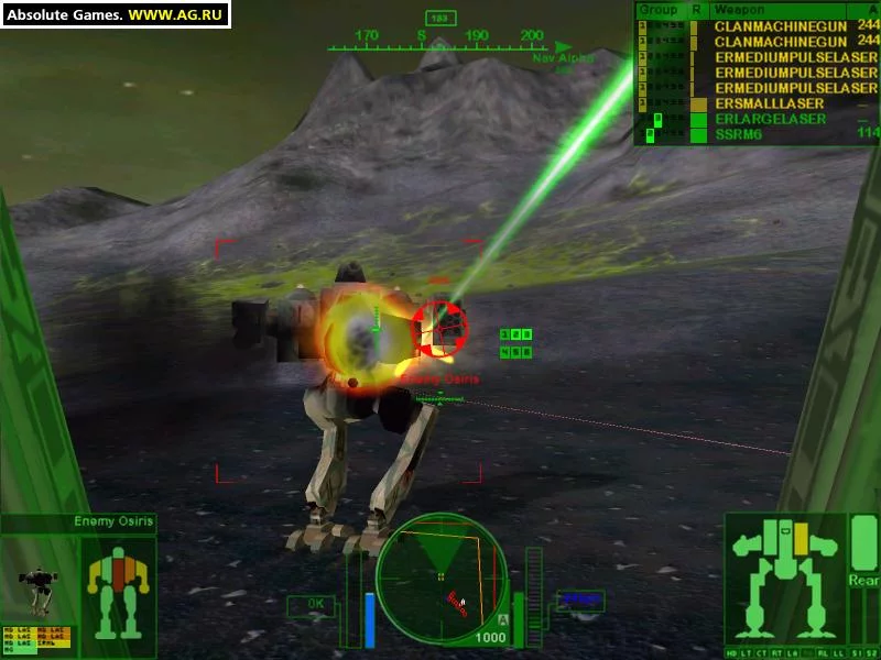 Изображение игры: MechWarrior 4: Vengeance