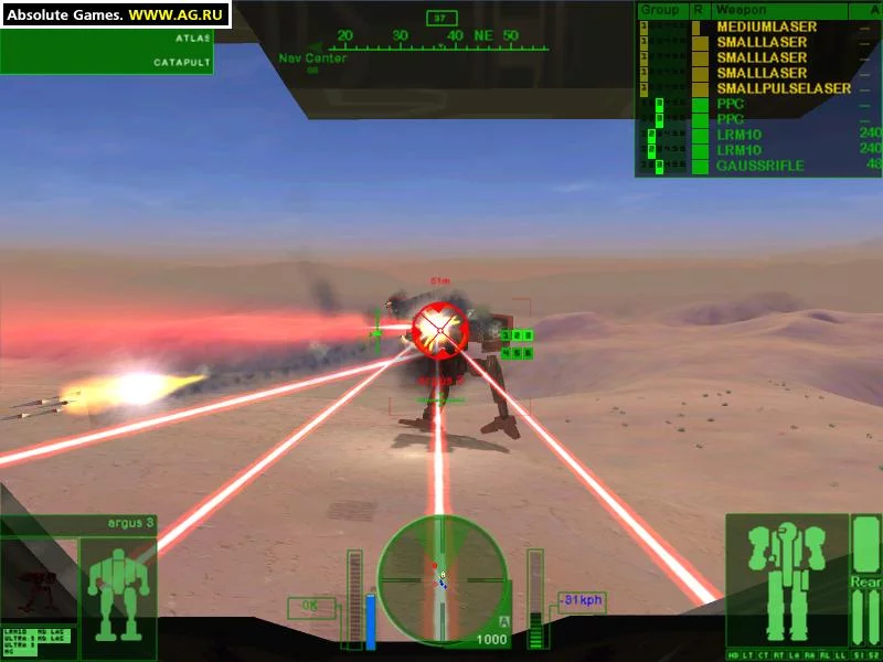 Изображение игры: MechWarrior 4: Vengeance