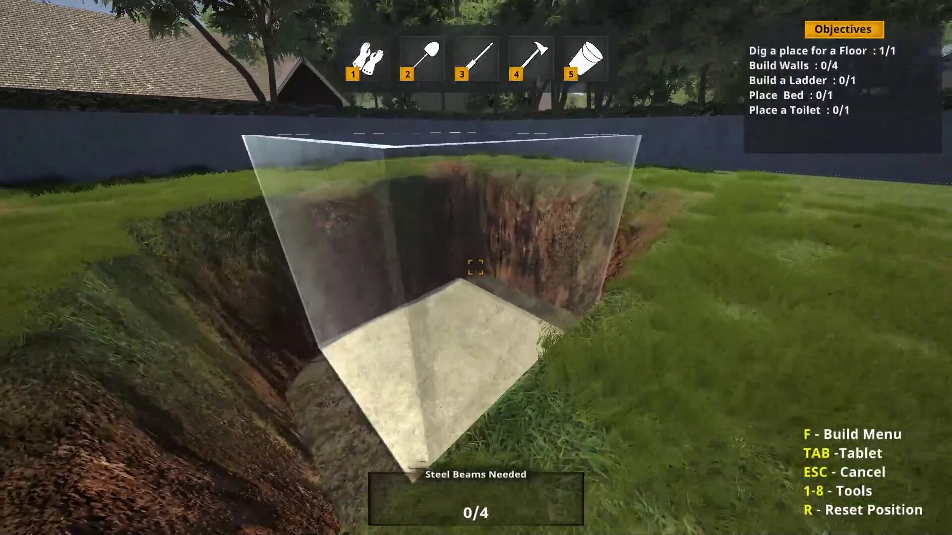 Изображение игры: Bunker Builder Simulator: Prologue