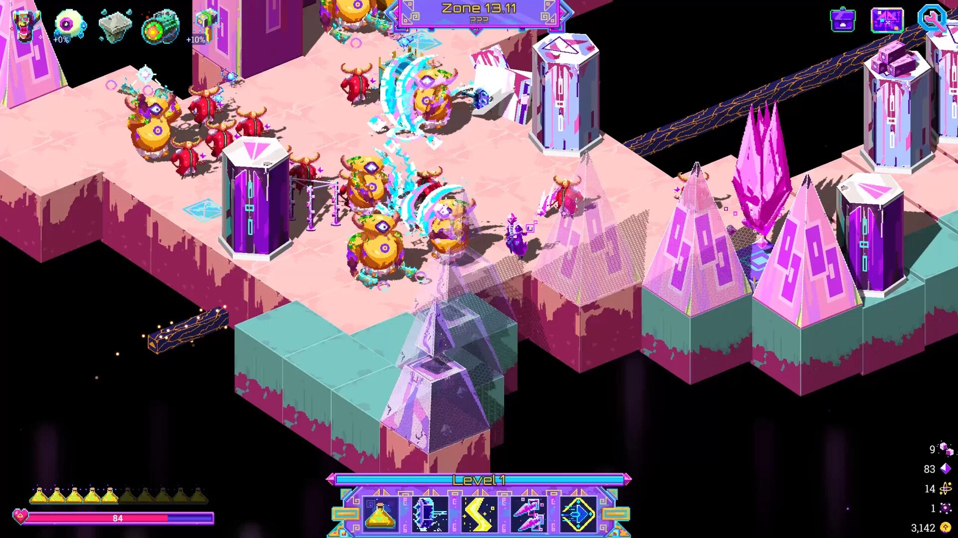 Изображение игры: Neon Spellstorm