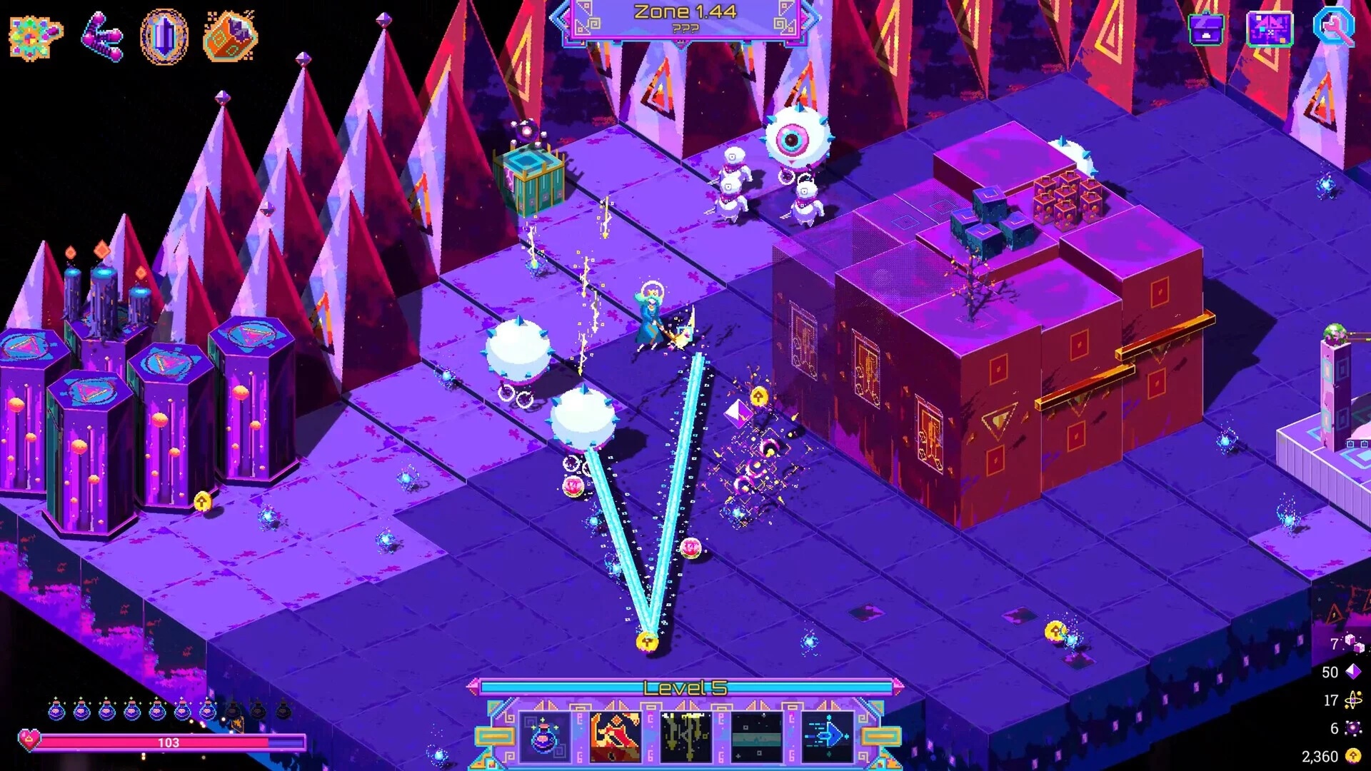 Изображение игры: Neon Spellstorm
