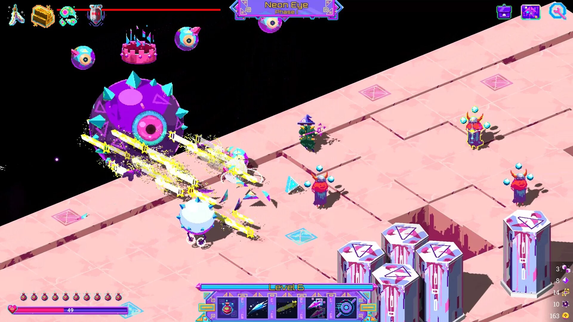 Изображение игры: Neon Spellstorm