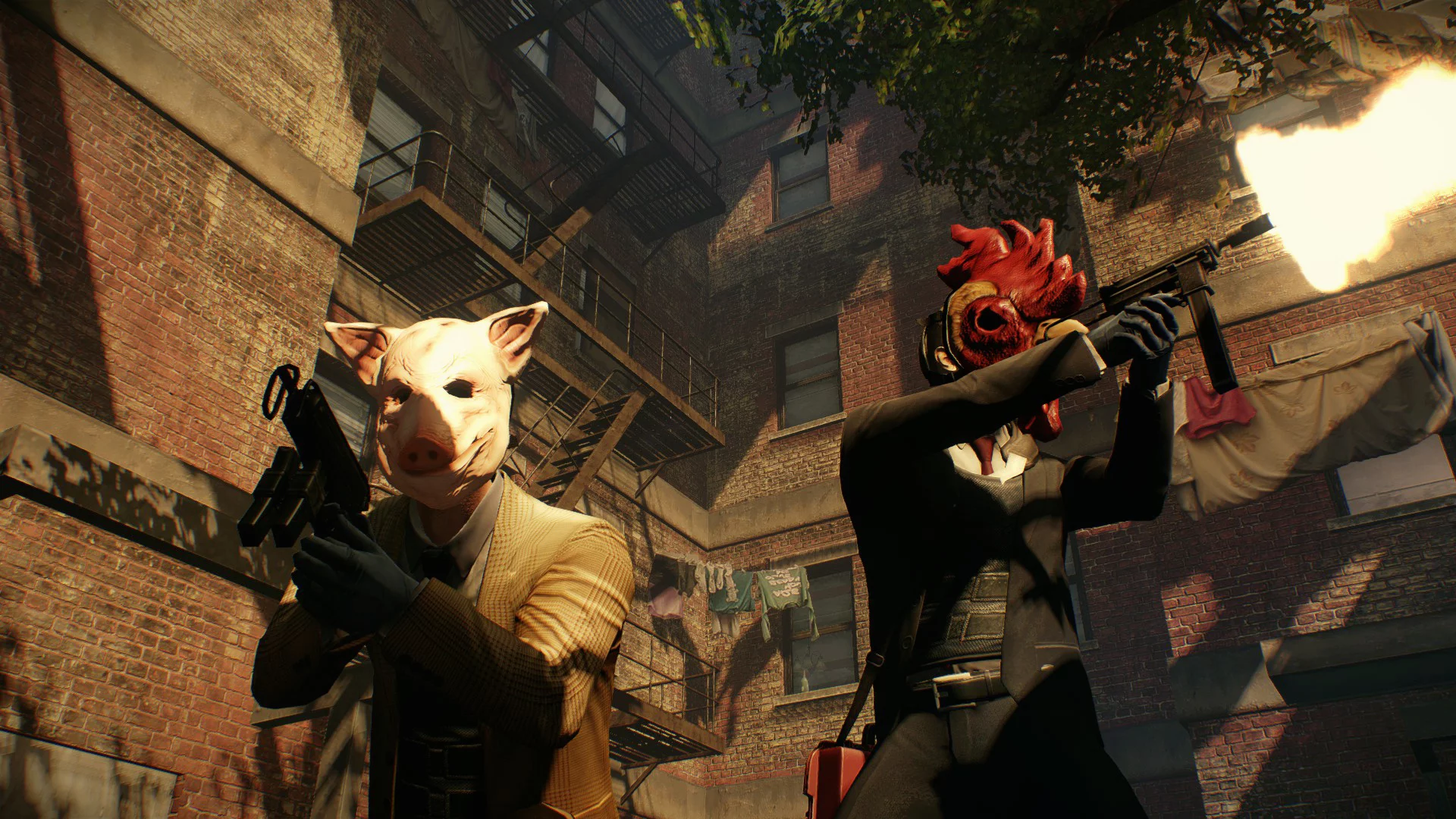 Изображение игры: PayDay 2: Hotline Miami