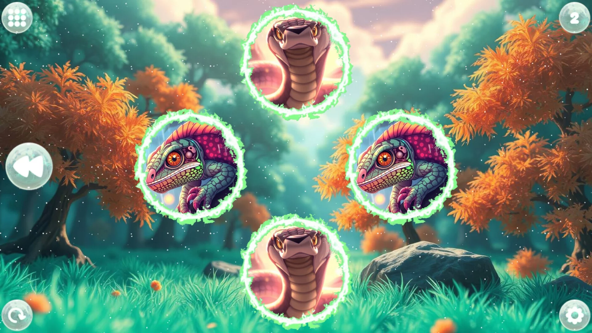 Изображение игры: Anime Dream Match: Reptiles