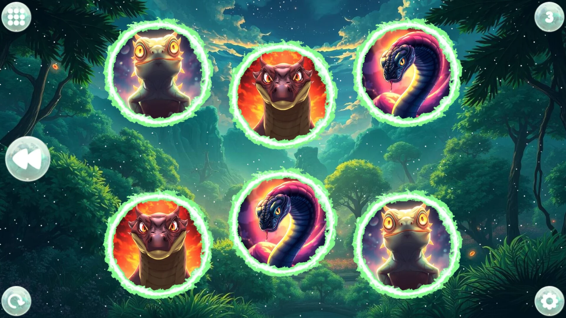 Изображение игры: Anime Dream Match: Reptiles