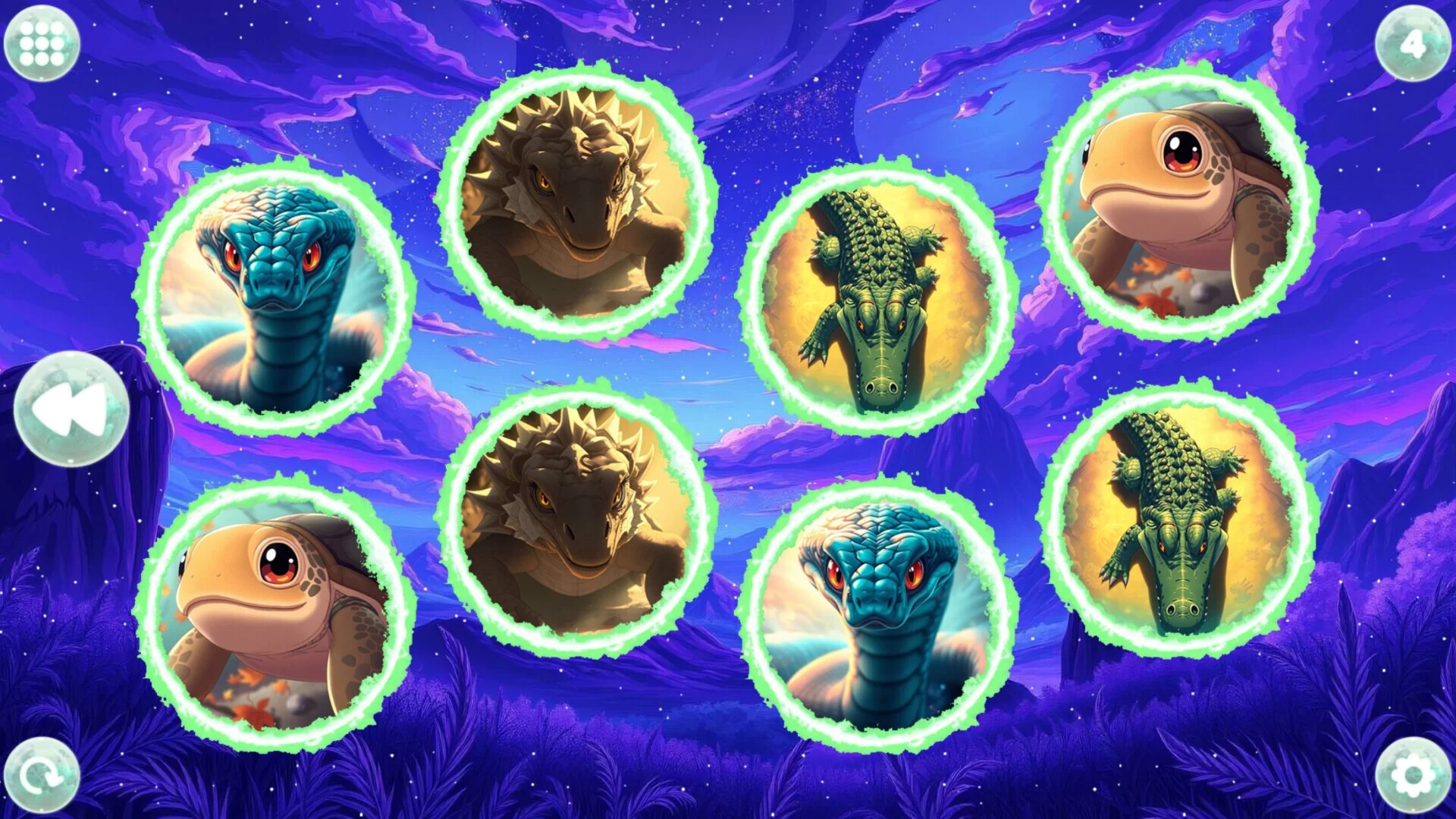 Изображение игры: Anime Dream Match: Reptiles
