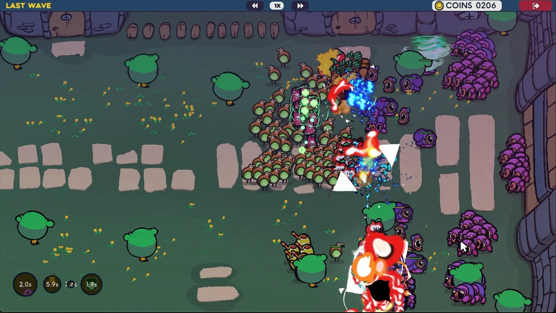 Изображение игры: Fruit vs. Aliens