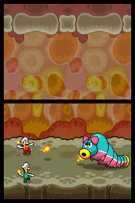 Изображение игры: Mario and Luigi: Bowser's Inside Story