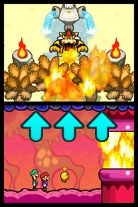 Изображение игры: Mario and Luigi: Bowser's Inside Story