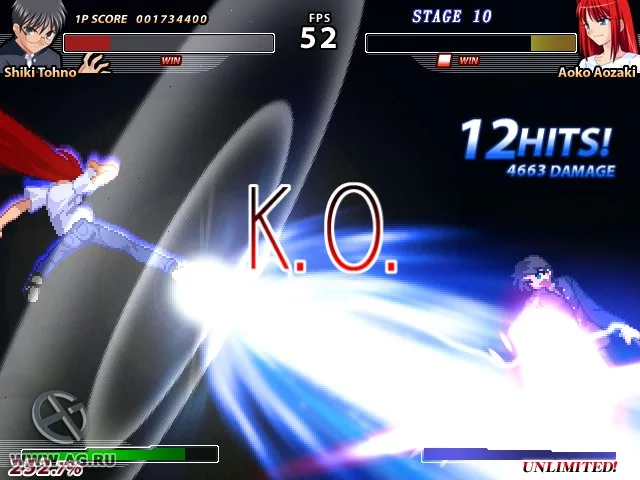 Изображение игры: Melty Blood: ReAct