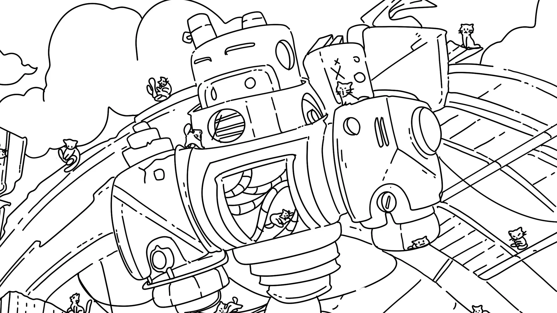 Изображение игры: 100 Robo Cats