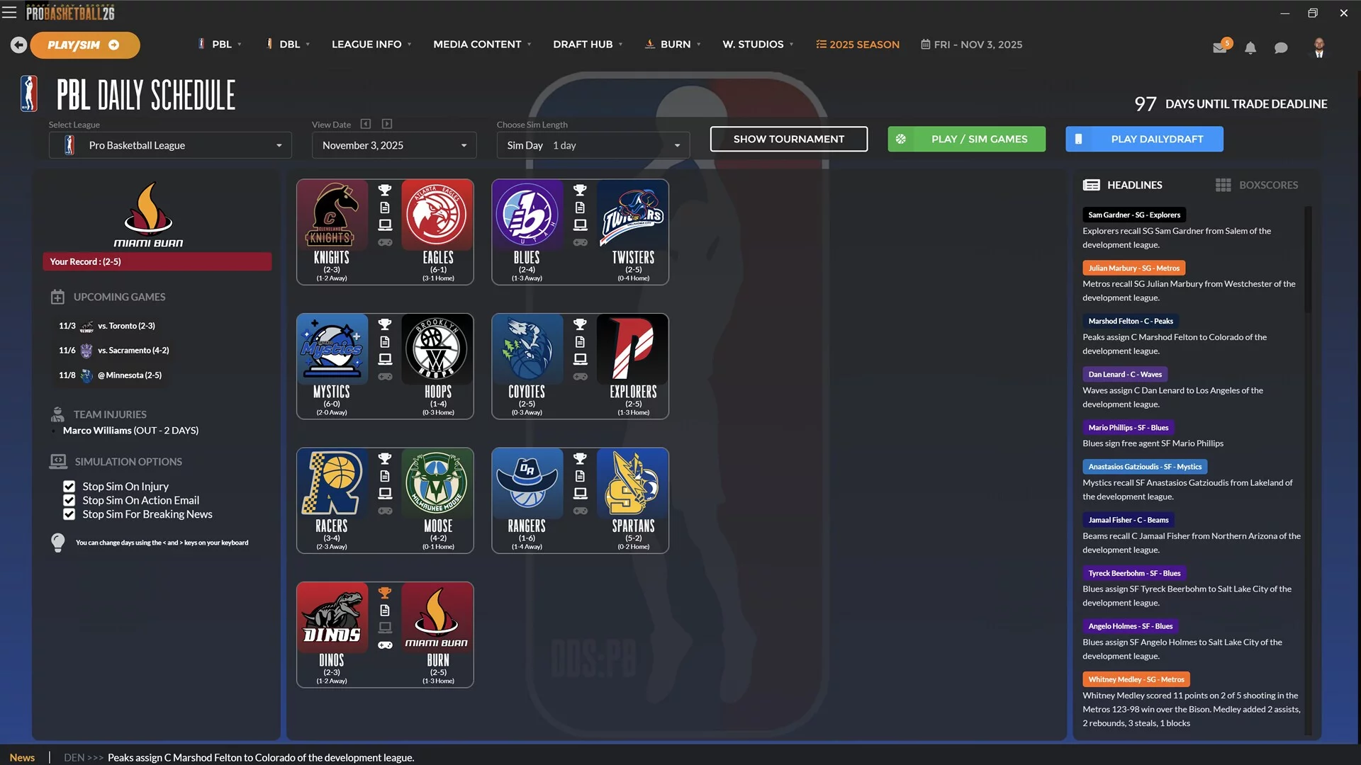 Изображение игры: Draft Day Sports: Pro Basketball 2026