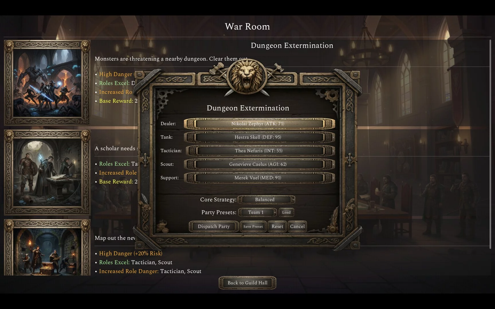 Изображение игры: Guild Manager