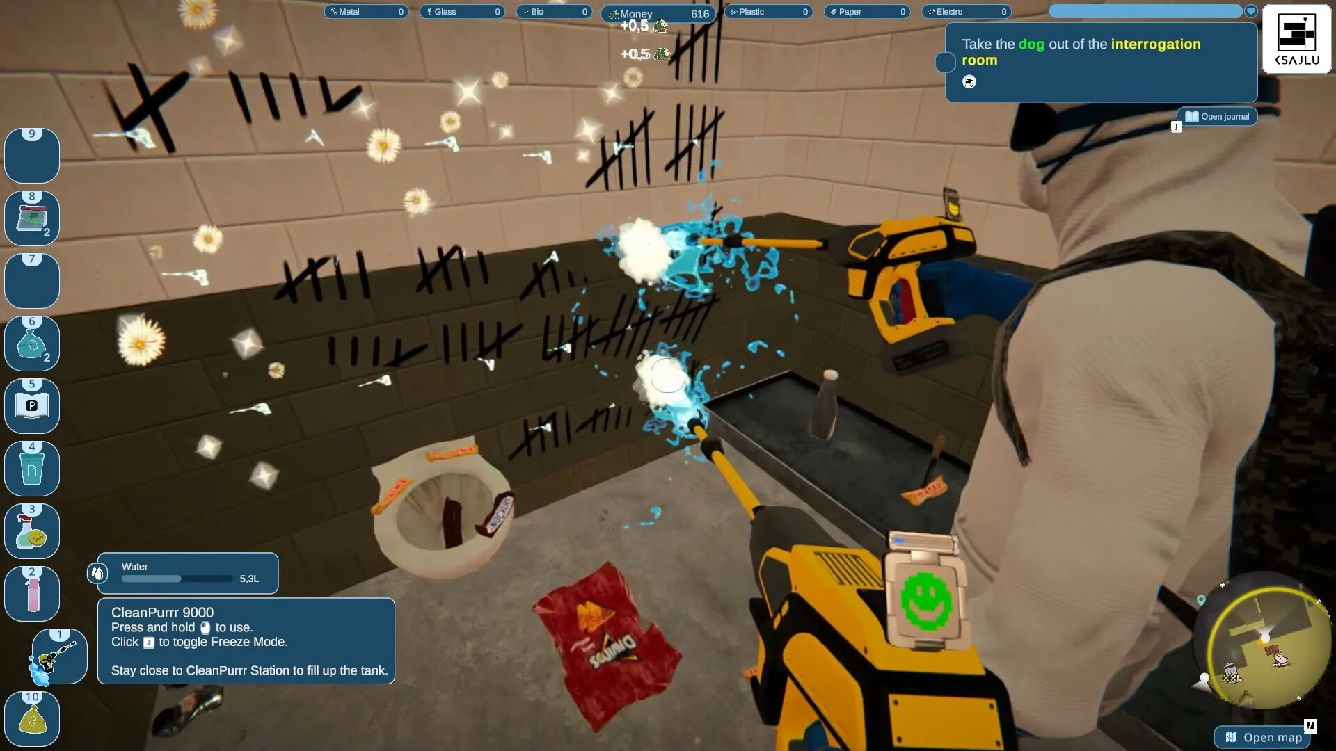 Изображение игры: Purrrifiers: Cleaning Chaos – Cats & Goofylike Co-op