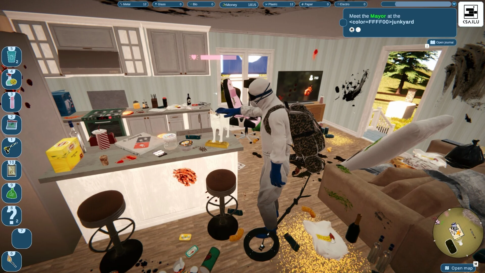 Изображение игры: Purrrifiers: Cleaning Chaos – Cats & Goofylike Co-op