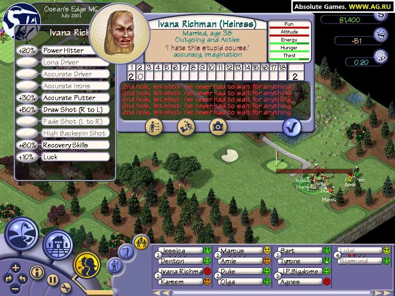 Изображение игры: Sid Meier's SimGolf