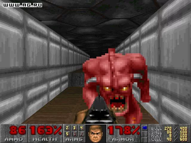 Изображение игры: Doom for Windows