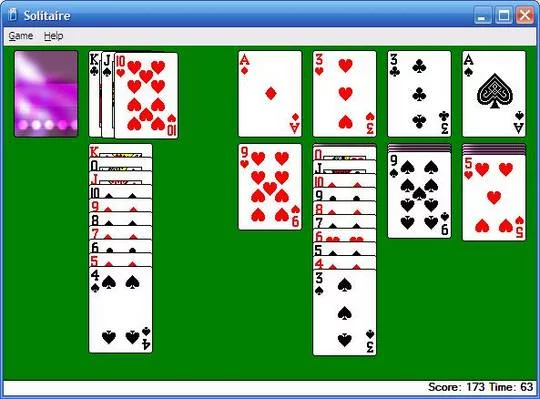 Изображение игры: Solitaire (1990)