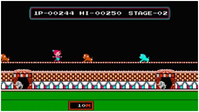 Изображение игры: Circus Charlie