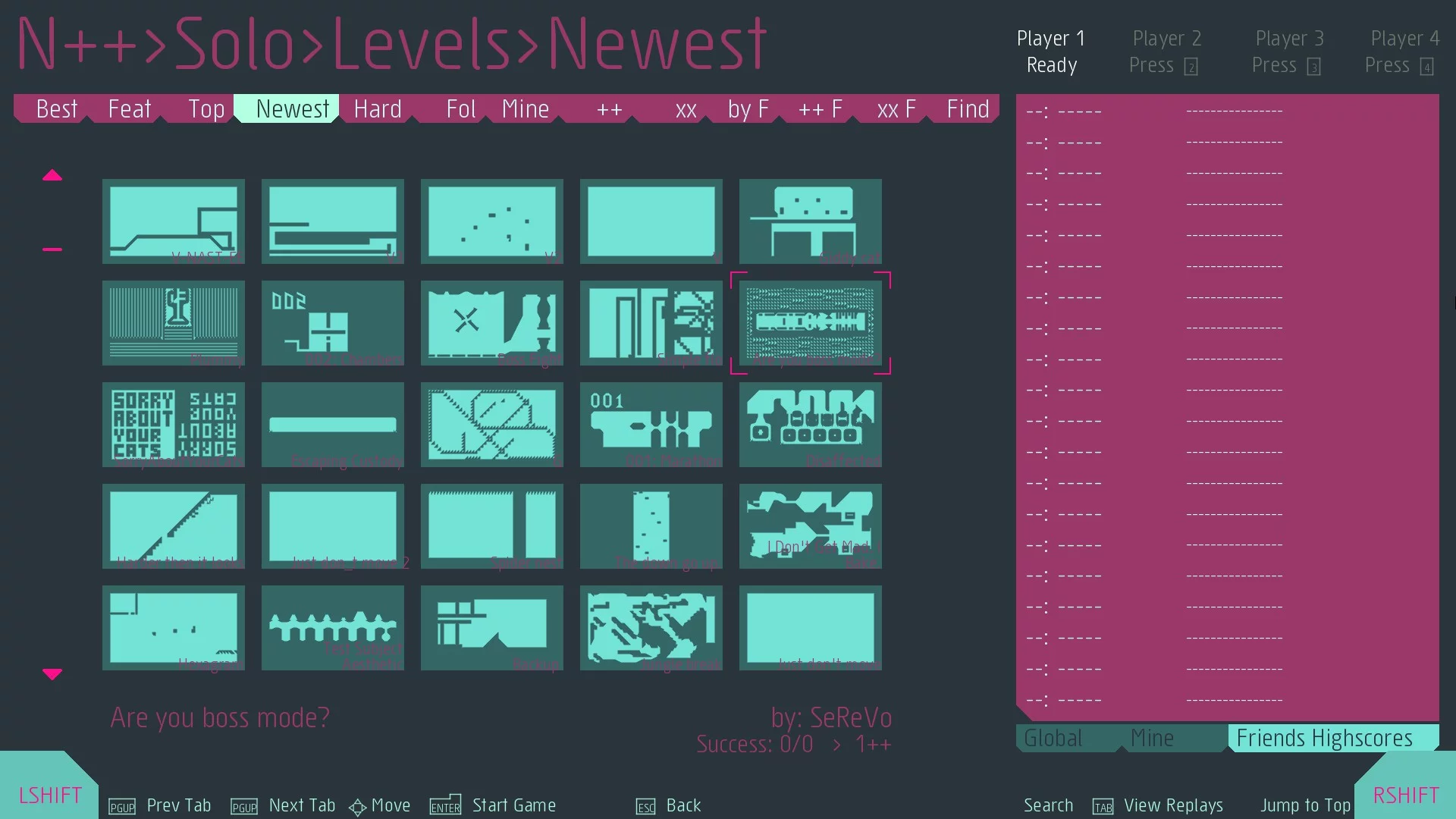 Изображение игры: N++ (NPLUSPLUS)