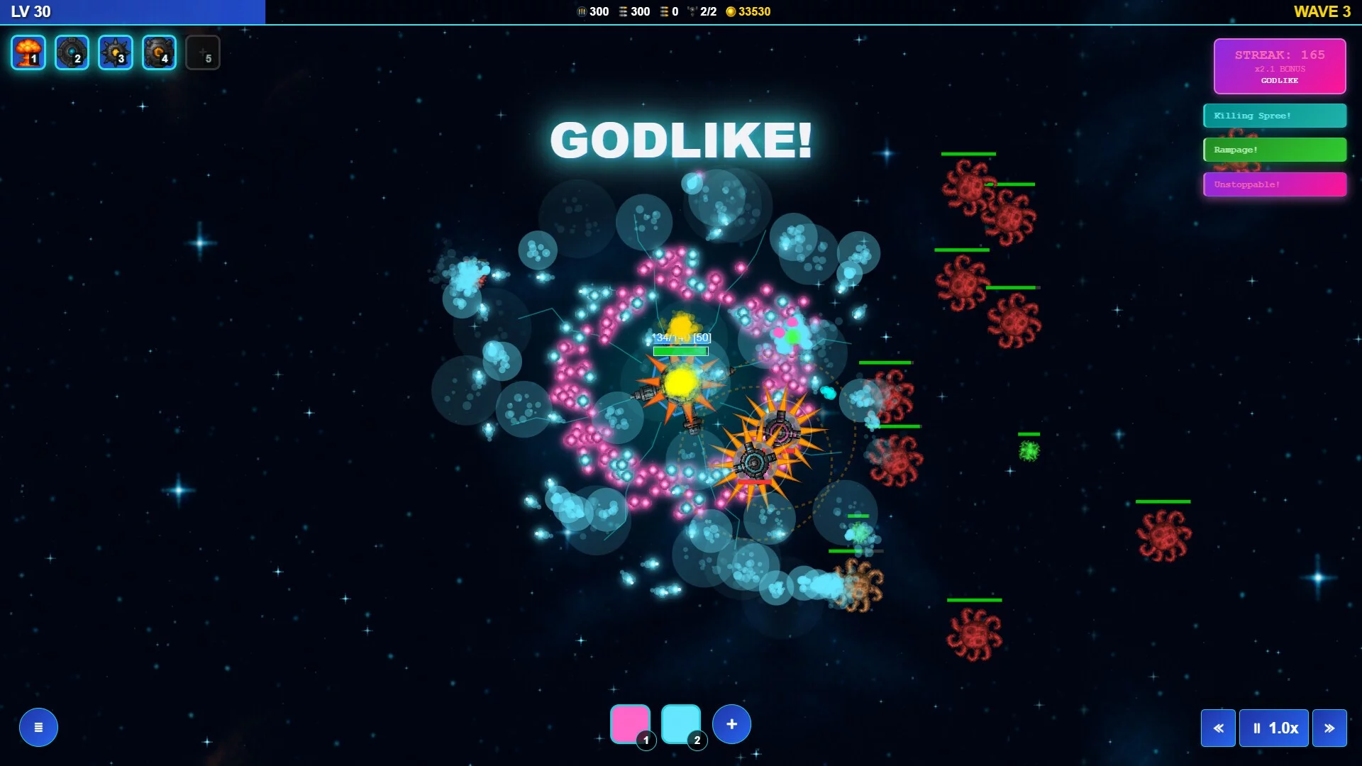 Изображение игры: Pattern Survivors: Bullet Hell — Create Chaos