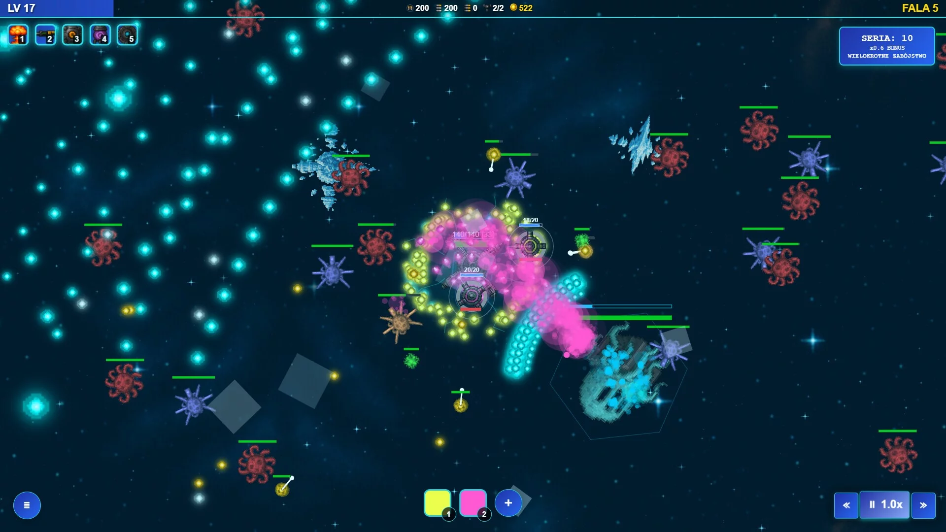 Изображение игры: Pattern Survivors: Bullet Hell — Create Chaos