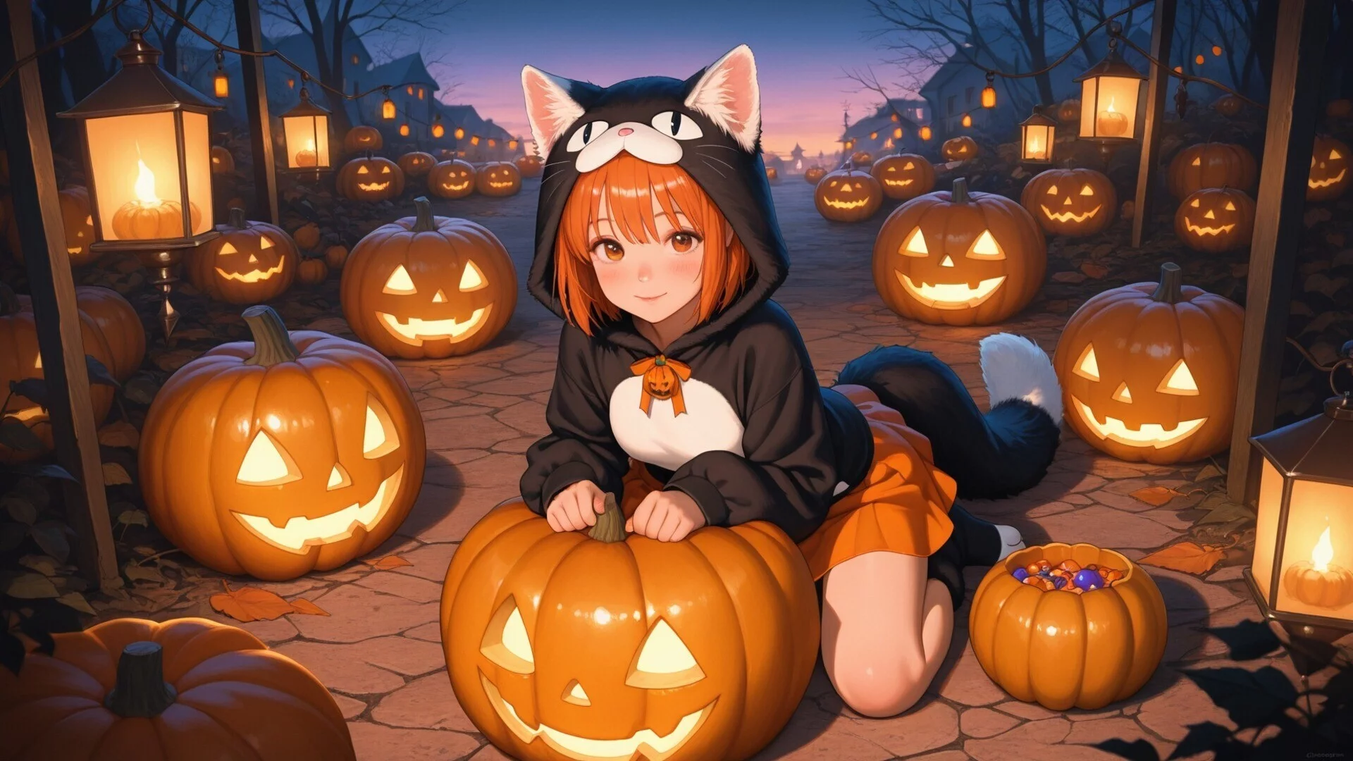Изображение игры: Halloween Waifu