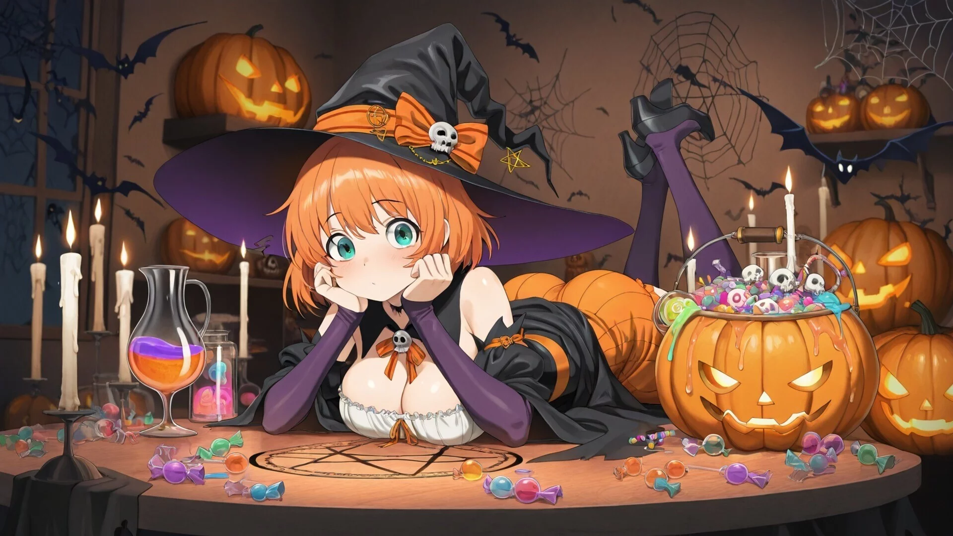 Изображение игры: Halloween Waifu