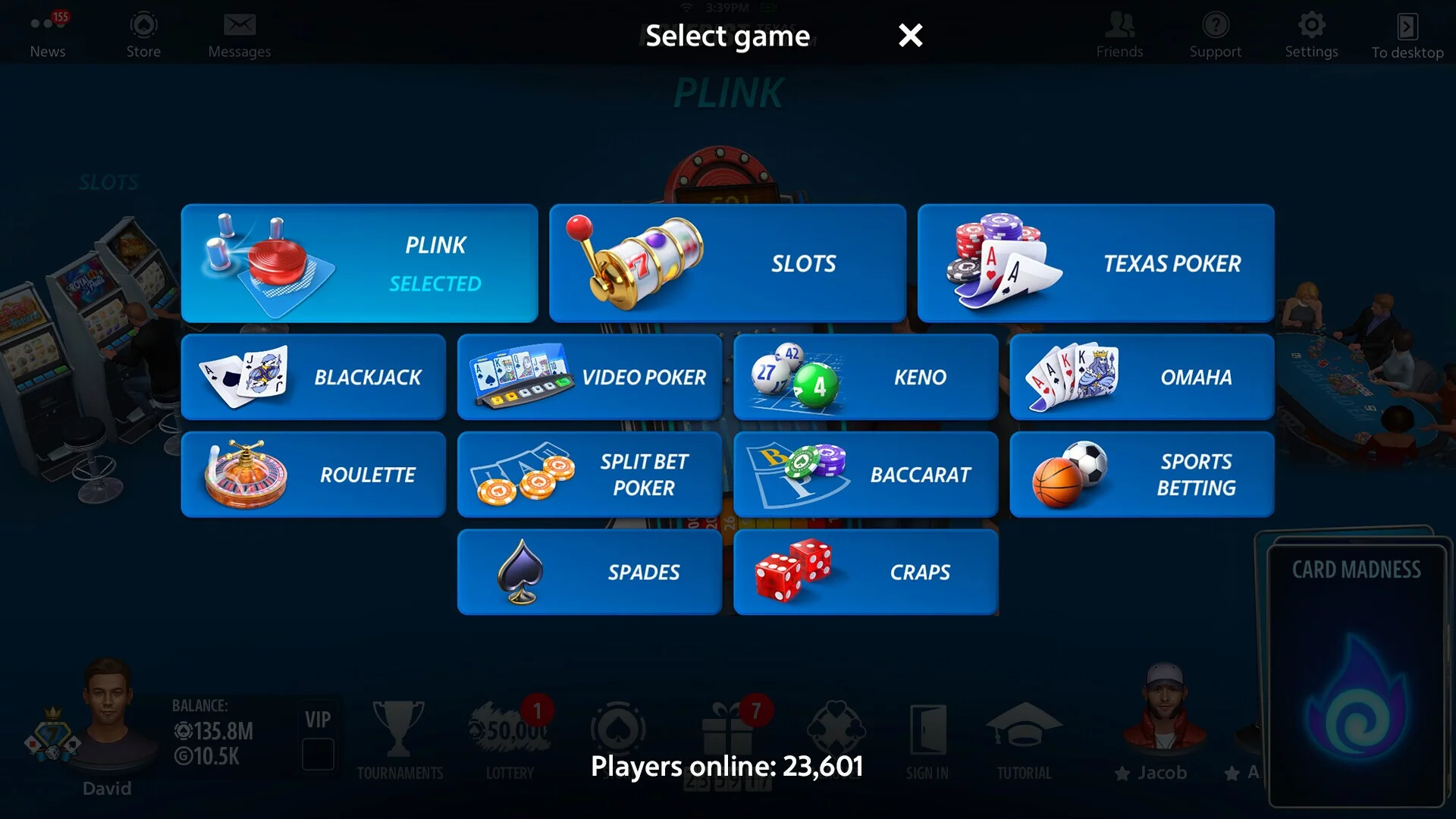 Изображение игры: Plink by Pokerist