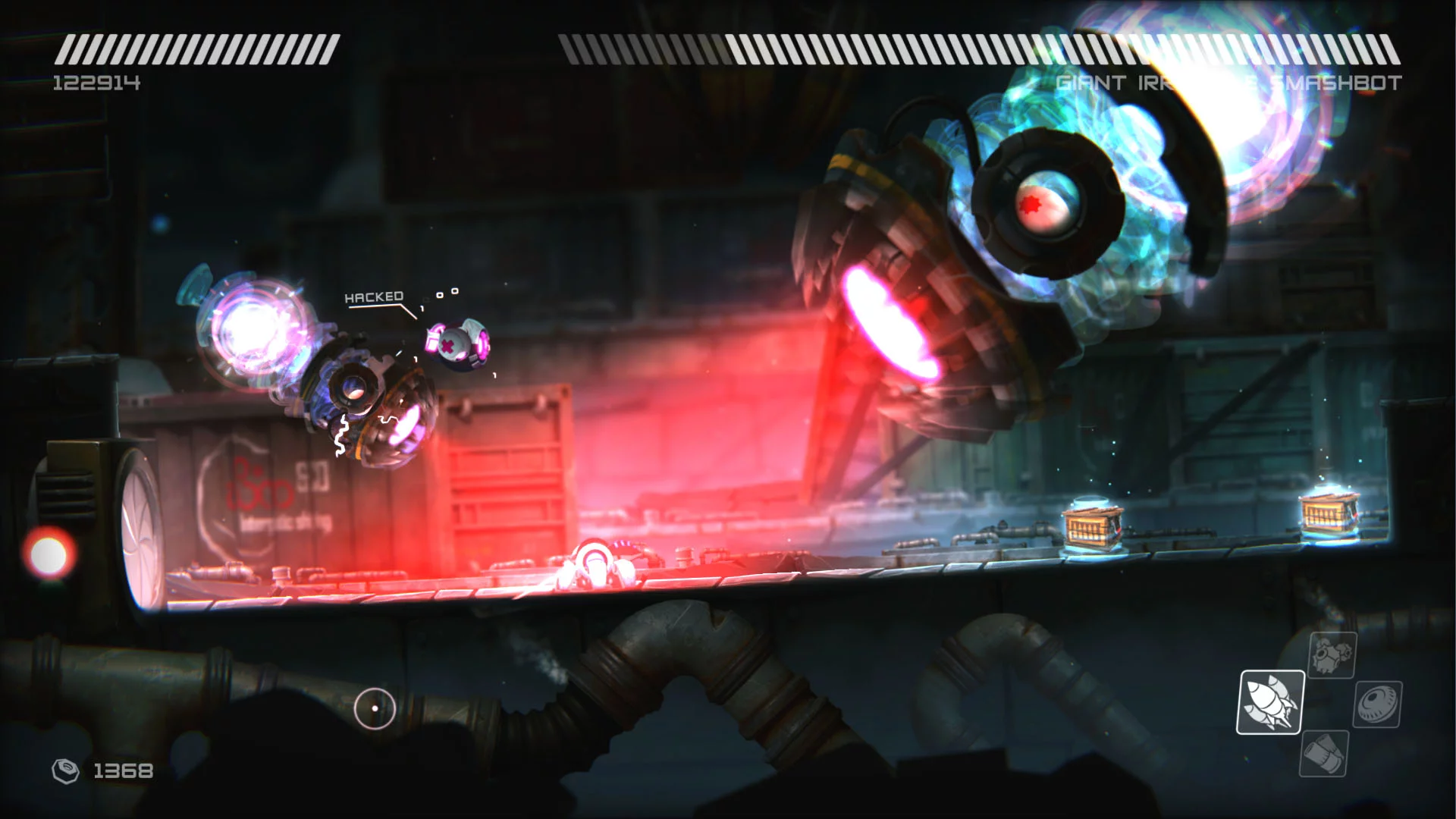 Изображение игры: RIVE: Wreck, Hack, Die, Retry!