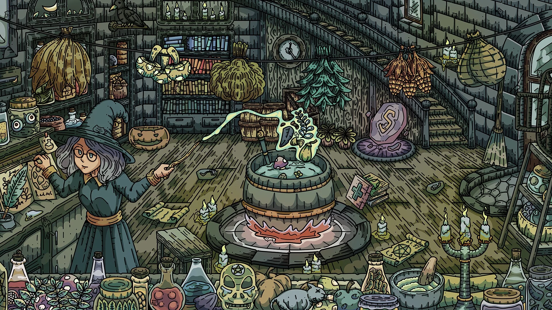 Изображение игры: 100 Witch Cats