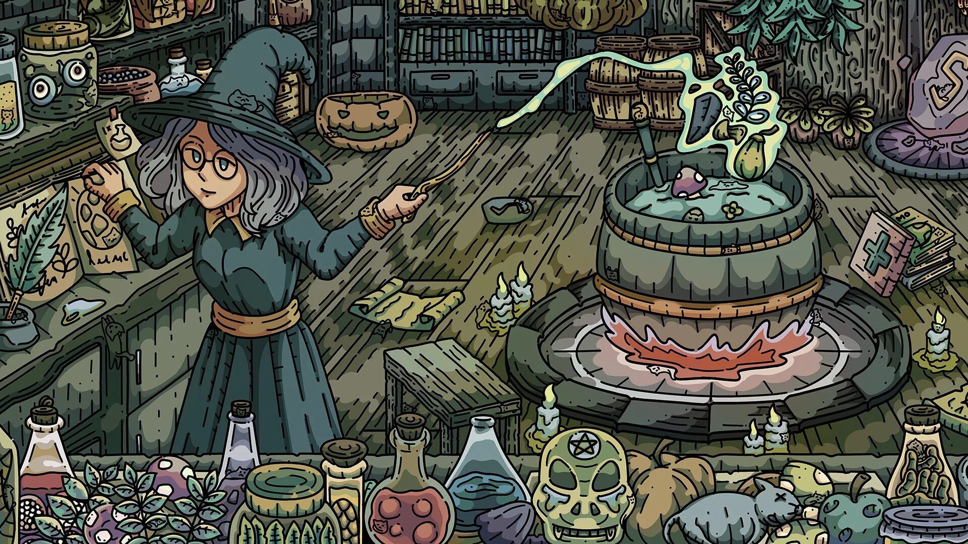 Изображение игры: 100 Witch Cats