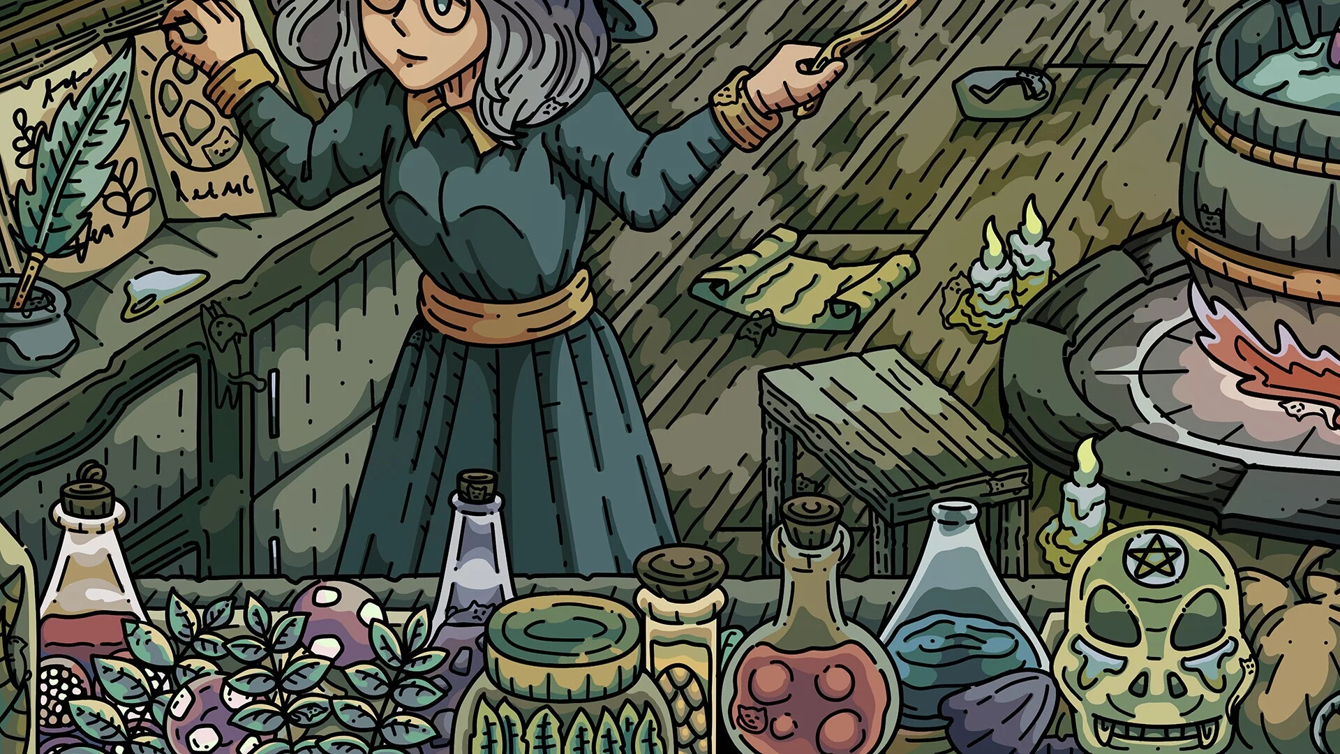 Изображение игры: 100 Witch Cats