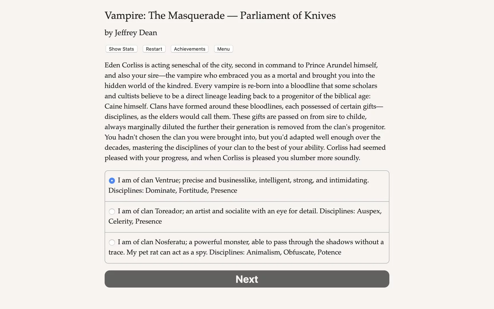 Изображение игры: Vampire: The Masquerade — Parliament of Knives