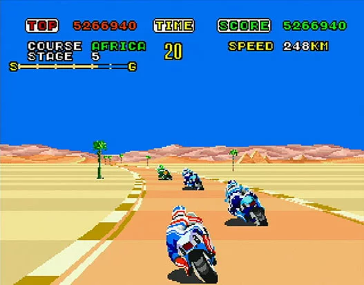 Изображение игры: Super Hang-On