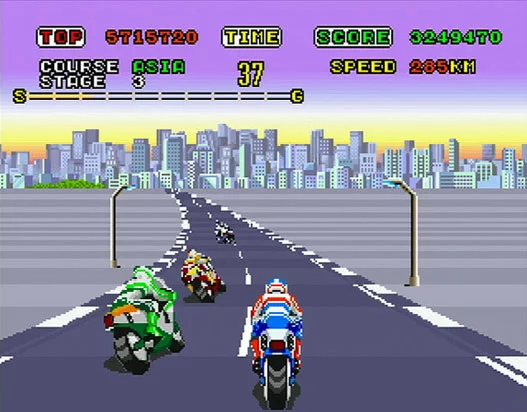 Изображение игры: Super Hang-On