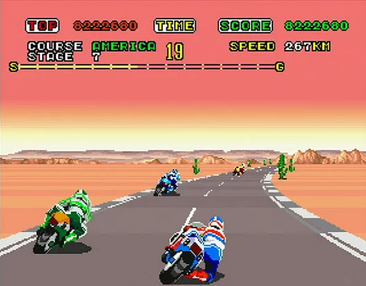Изображение игры: Super Hang-On