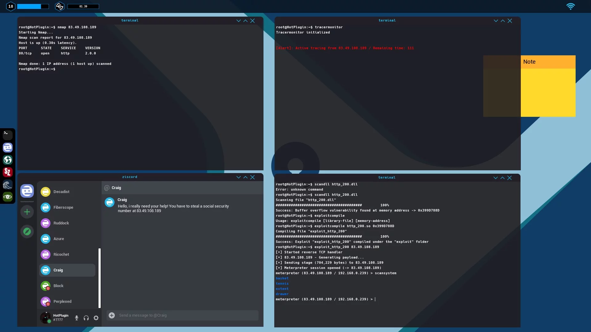 Изображение игры: Hacker Simulator