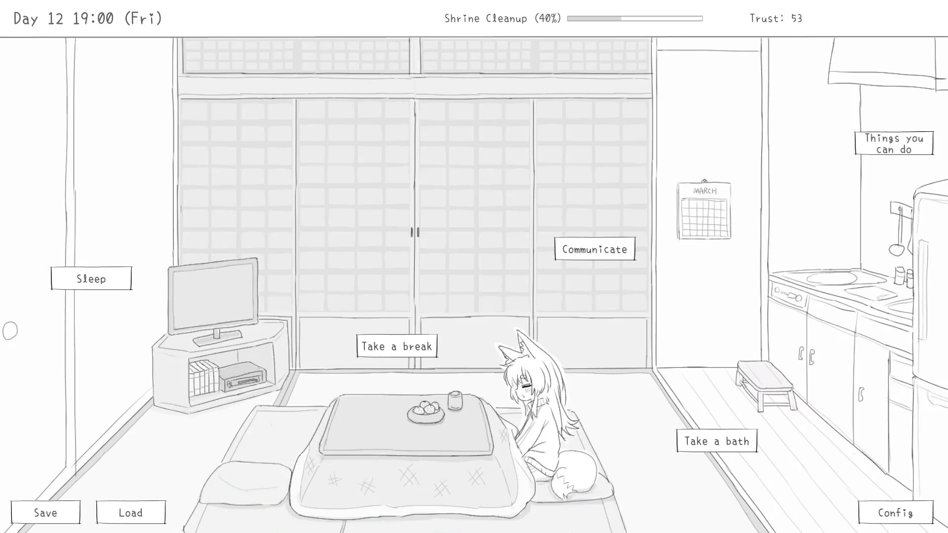 Изображение игры: Living with a Little Fox Girl