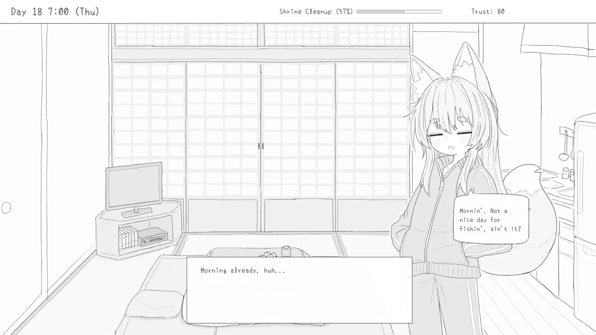 Изображение игры: Living with a Little Fox Girl