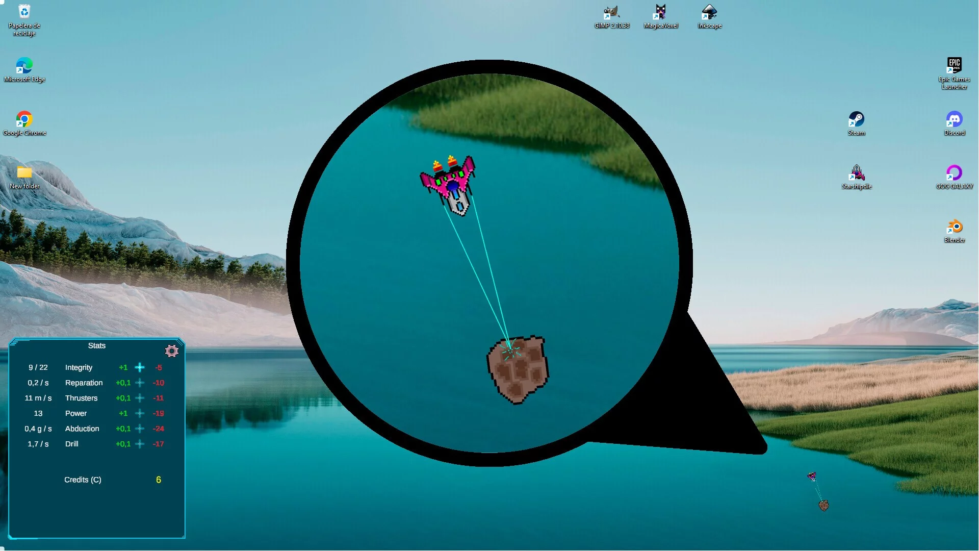 Изображение игры: StarShipdle