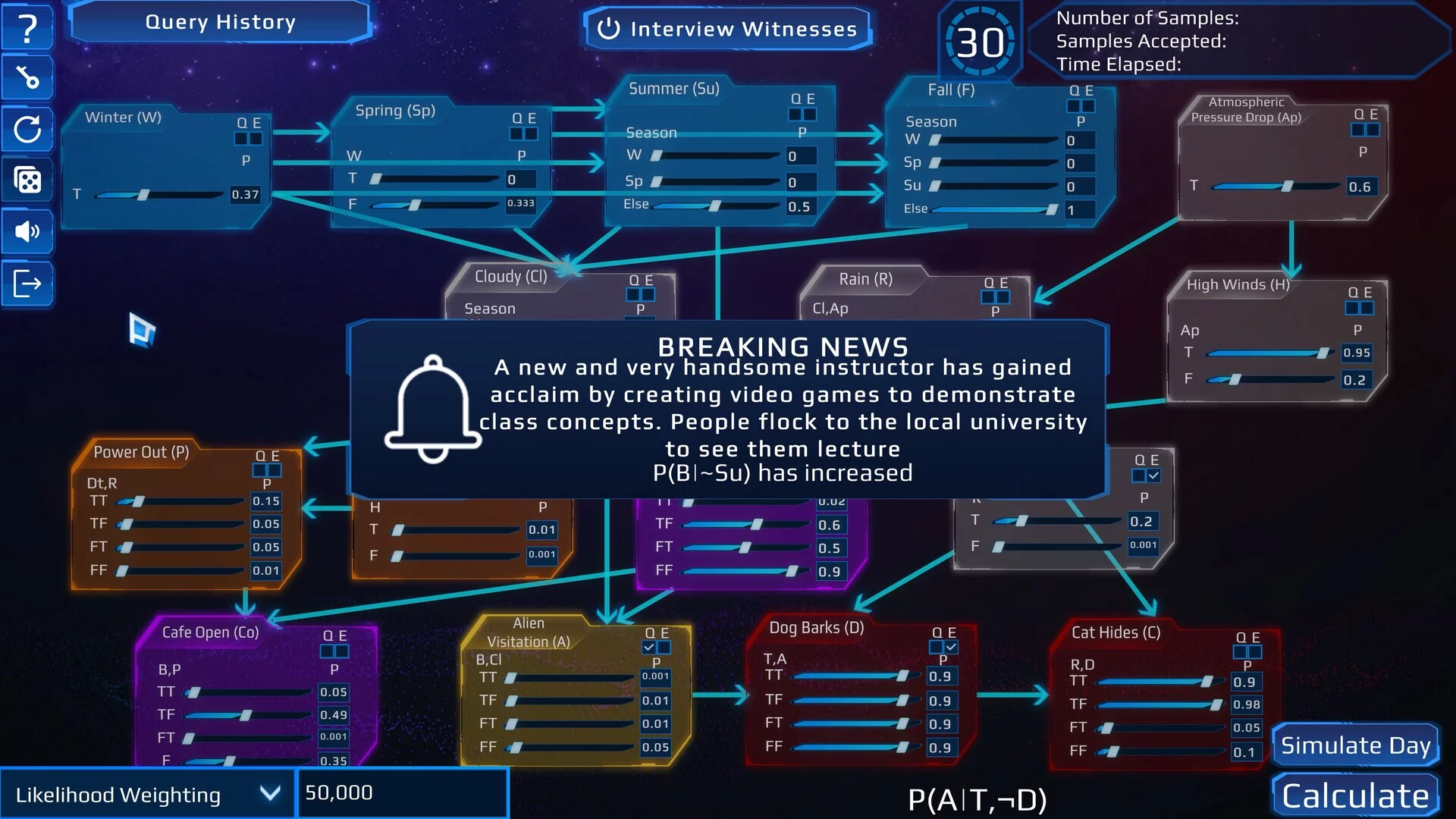 Изображение игры: Celestial Anomalies: A Cosmic Exploration of Graphical Models Of Reasoning