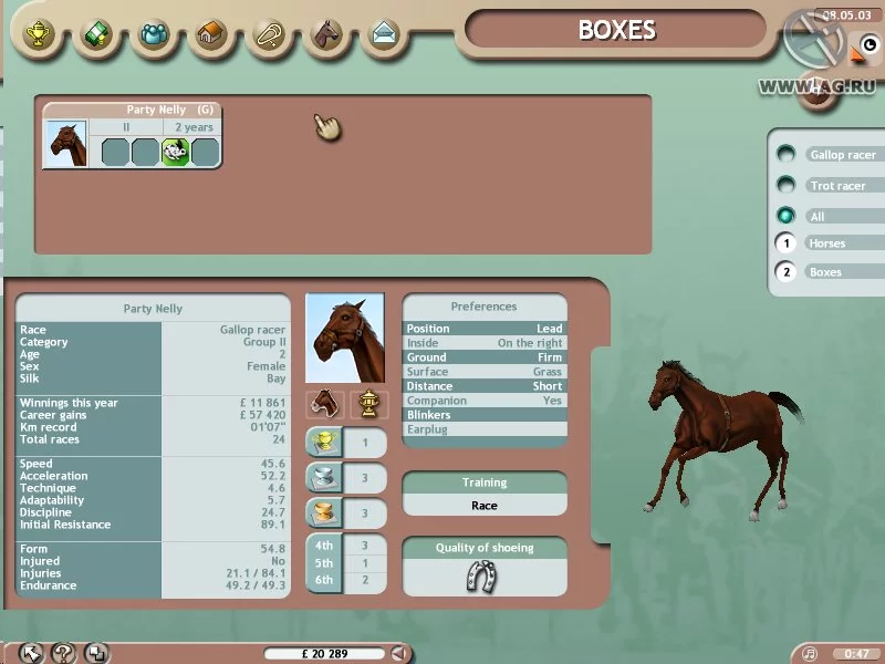 Изображение игры: Horse Racing Manager