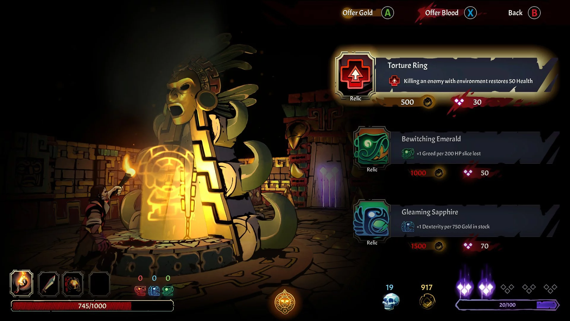 Изображение игры: Curse of the Dead Gods