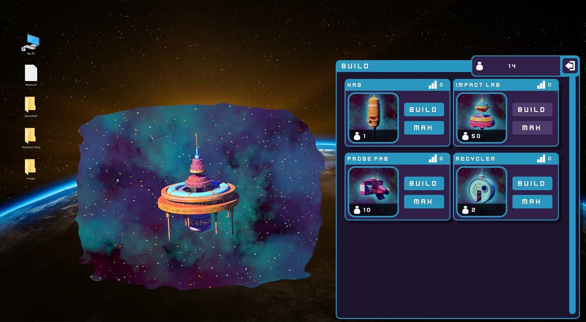 Изображение игры: Desktop Colony