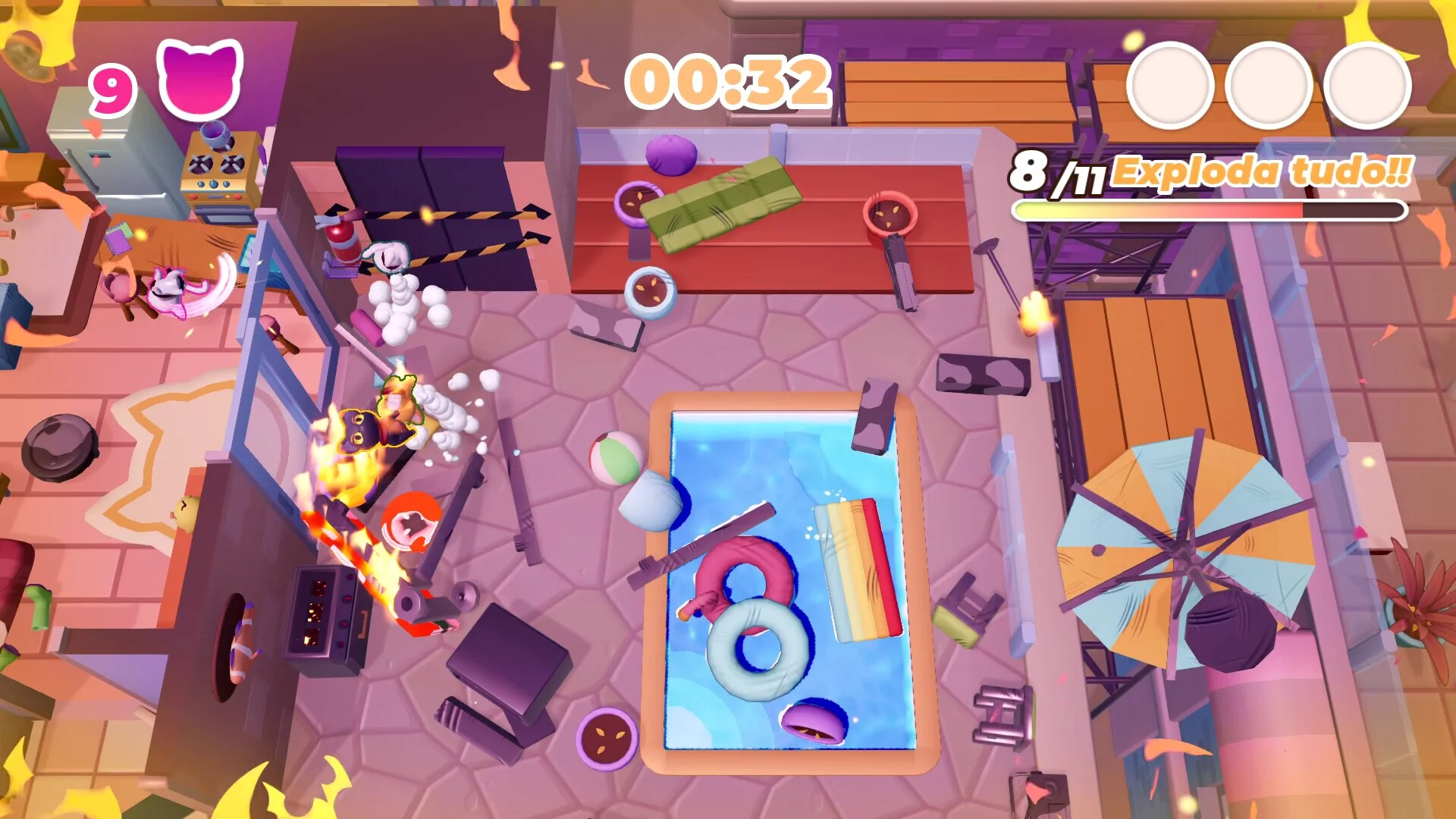Изображение игры: Neko Neko Rampage