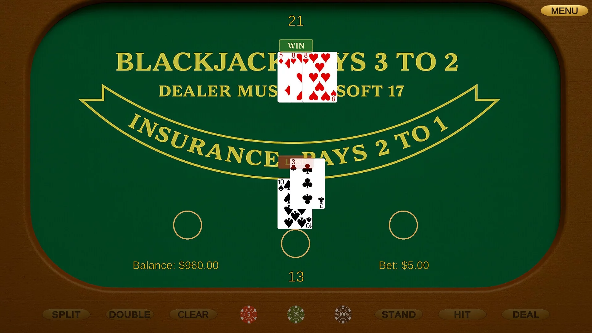 Изображение игры: Classic Blackjack